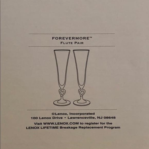 Lenox Forevermore crystal flute set - Picture 4 of 5